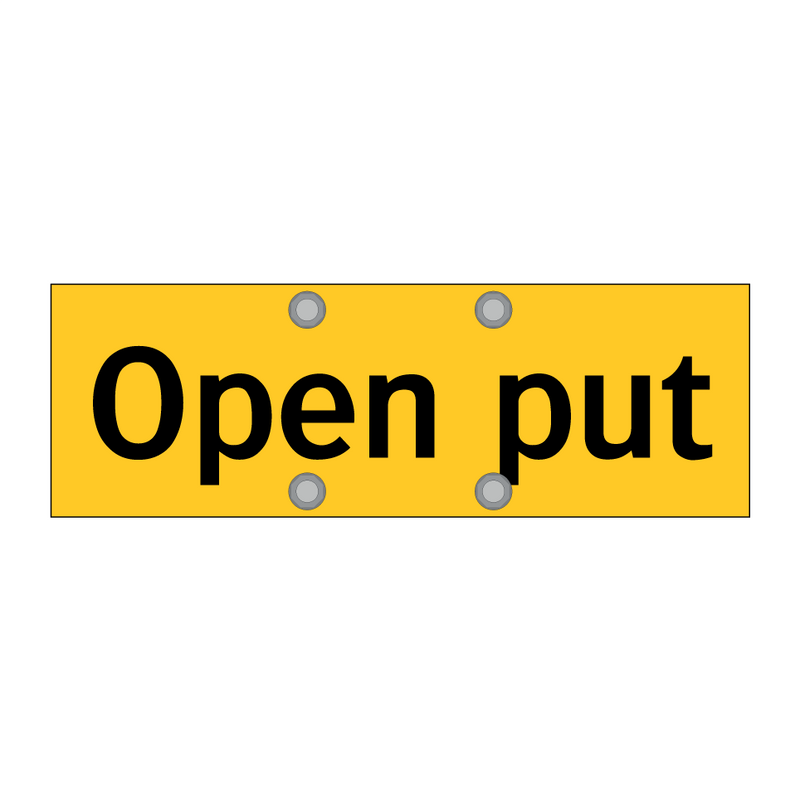 Open put & Open put & Open put