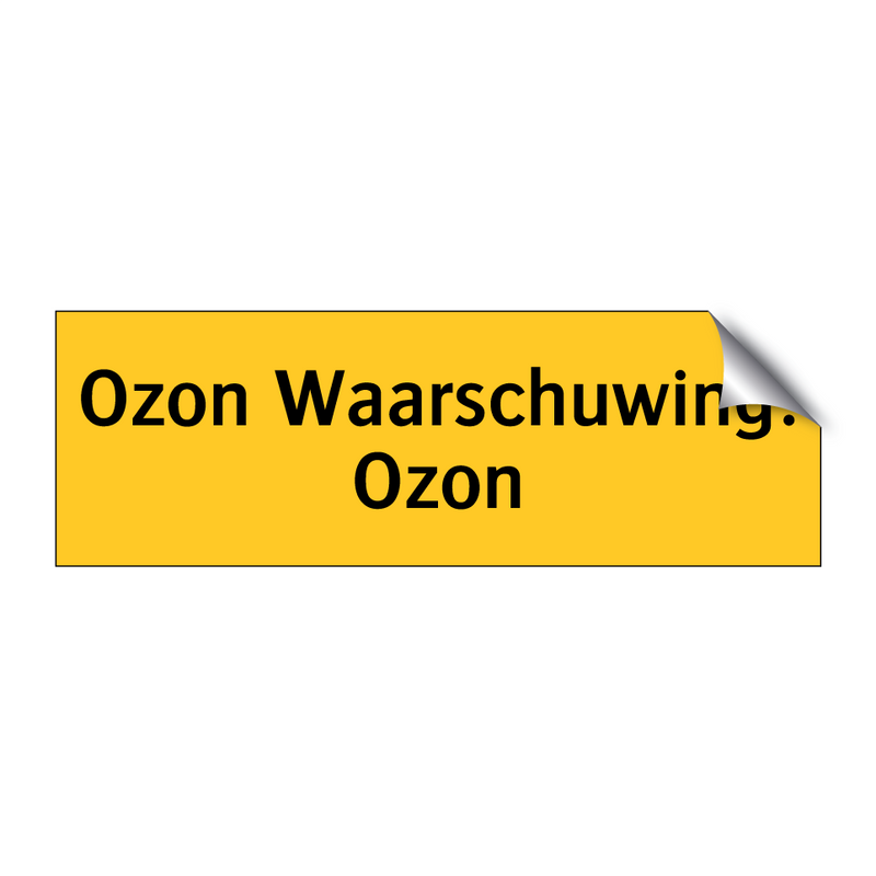 Ozon Waarschuwing! Ozon & Ozon Waarschuwing! Ozon & Ozon Waarschuwing! Ozon