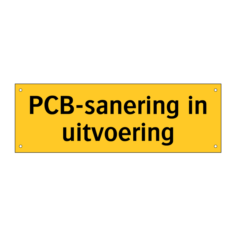 PCB-sanering in uitvoering & PCB-sanering in uitvoering & PCB-sanering in uitvoering