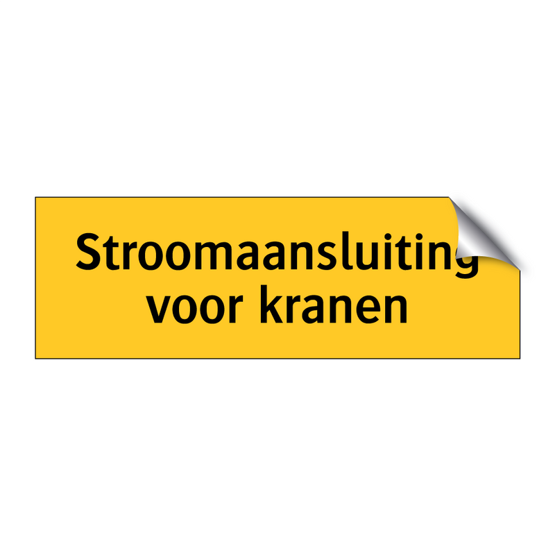 Stroomaansluiting voor kranen & Stroomaansluiting voor kranen & Stroomaansluiting voor kranen