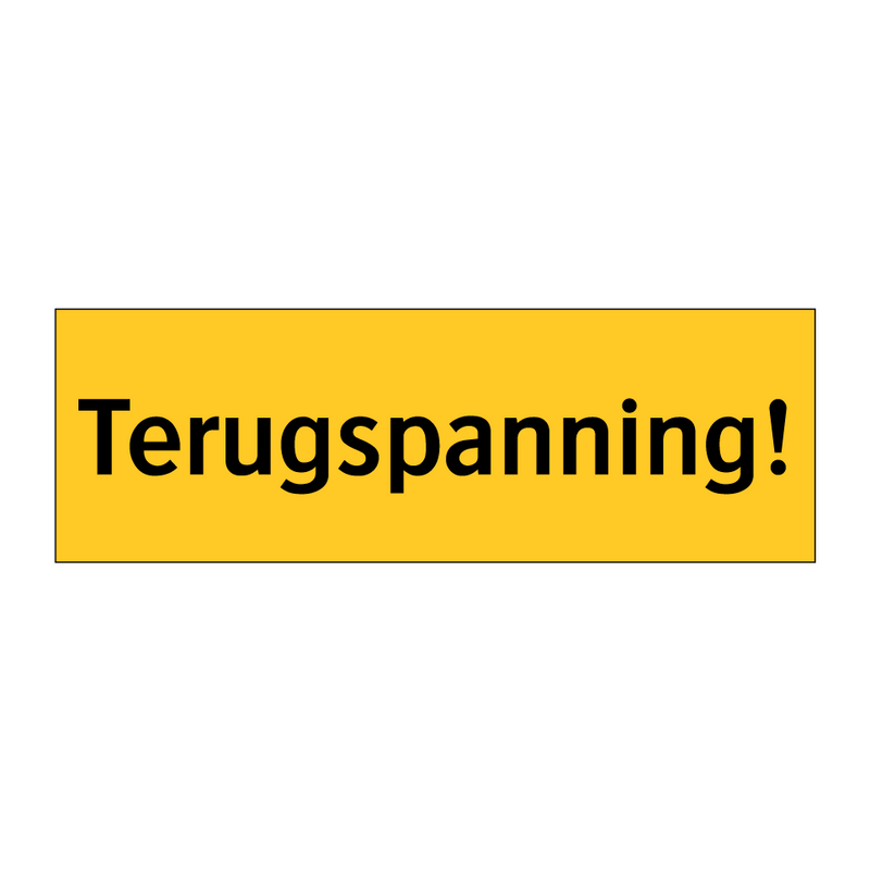 Terugspanning! & Terugspanning! & Terugspanning! & Terugspanning! & Terugspanning! & Terugspanning!