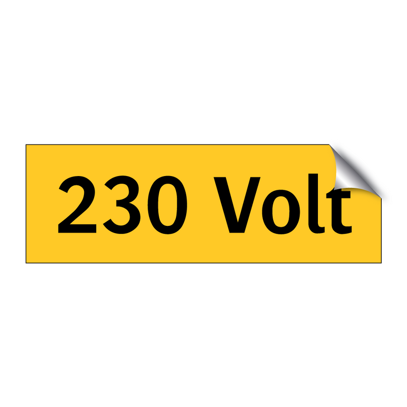 230 Volt & 230 Volt & 230 Volt & 230 Volt