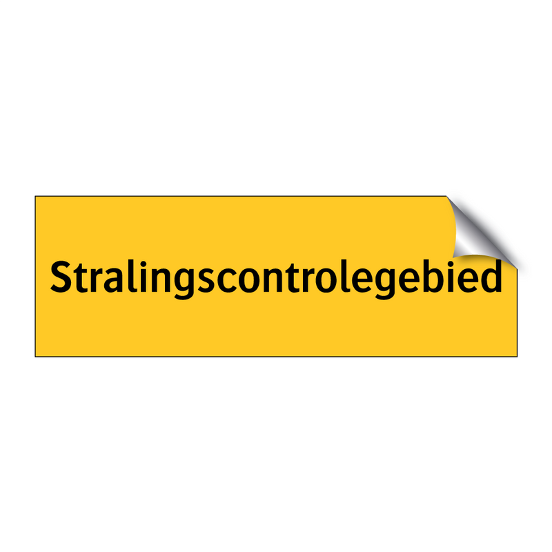 Stralingscontrolegebied & Stralingscontrolegebied & Stralingscontrolegebied