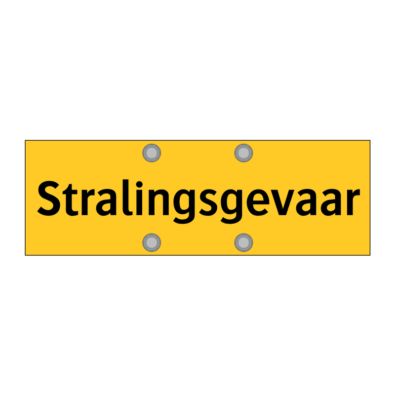 Stralingsgevaar & Stralingsgevaar & Stralingsgevaar