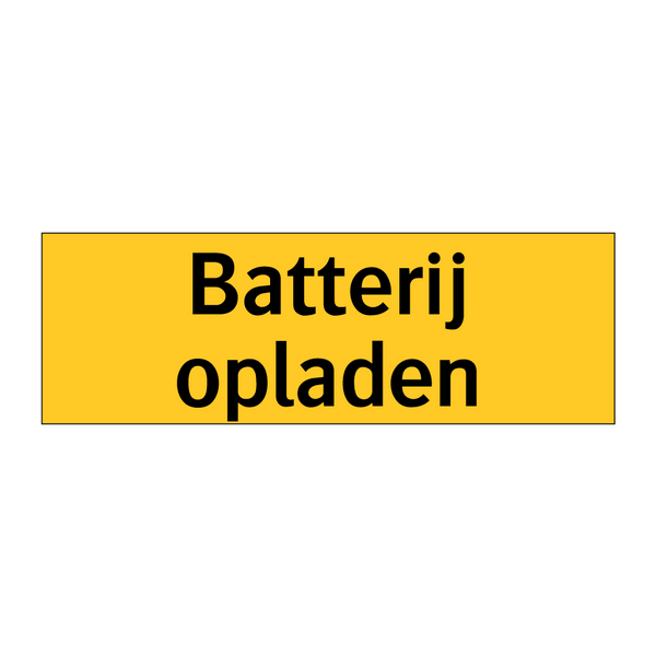 Batterij opladen