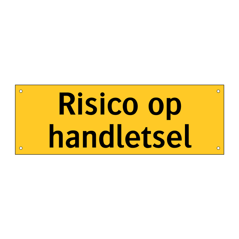 Risico op handletsel & Risico op handletsel & Risico op handletsel & Risico op handletsel