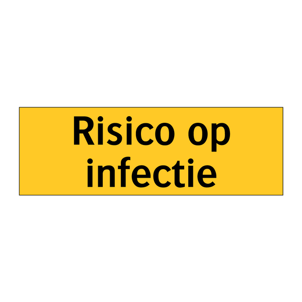 Risico op infectie & Risico op infectie & Risico op infectie & Risico op infectie