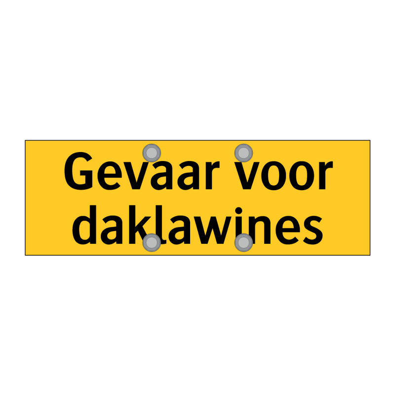 Gevaar voor daklawines & Gevaar voor daklawines & Gevaar voor daklawines