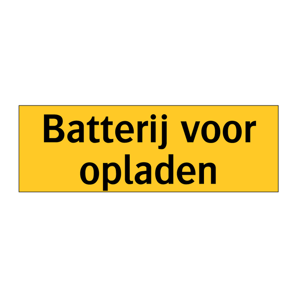 Batterij voor opladen