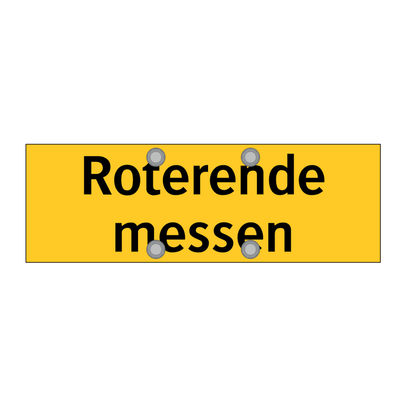 Roterende messen & Roterende messen & Roterende messen