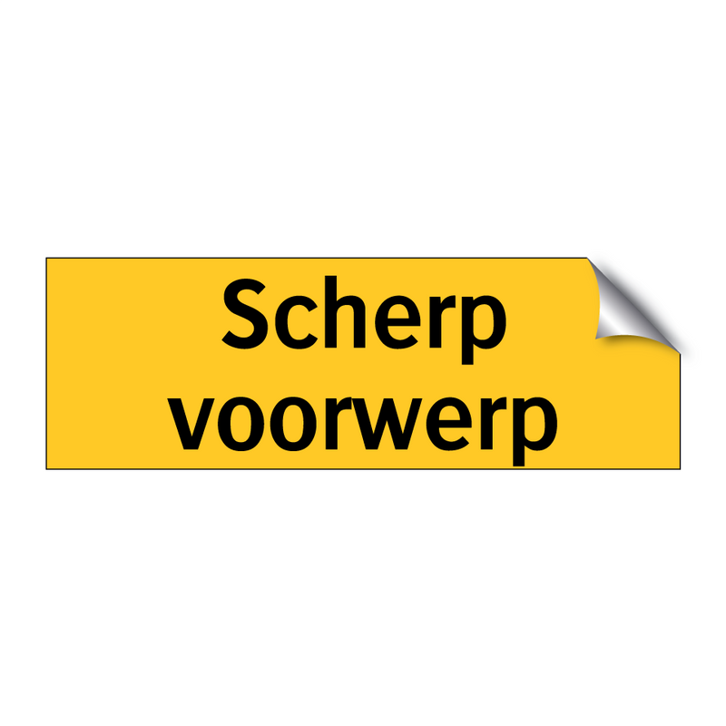 Scherp voorwerp & Scherp voorwerp & Scherp voorwerp & Scherp voorwerp