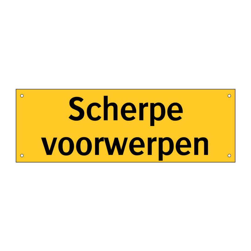 Scherpe voorwerpen & Scherpe voorwerpen & Scherpe voorwerpen & Scherpe voorwerpen