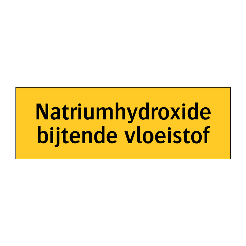 Natriumhydroxide bijtende vloeistof & Natriumhydroxide bijtende vloeistof