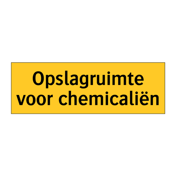 Opslagruimte voor chemicaliën & Opslagruimte voor chemicaliën & Opslagruimte voor chemicaliën