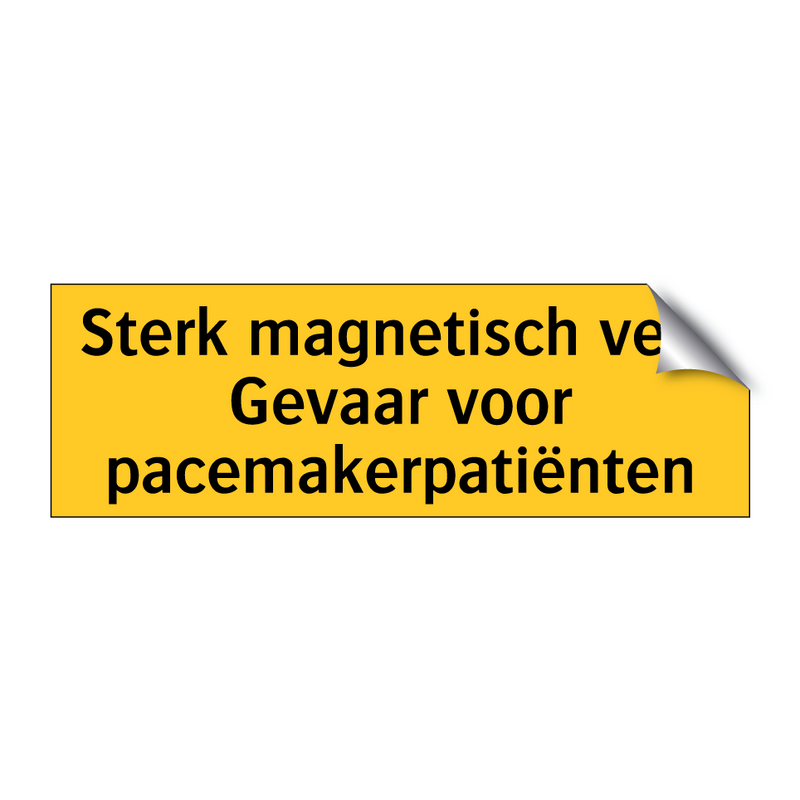 Sterk magnetisch veld Gevaar voor pacemakerpatiënten