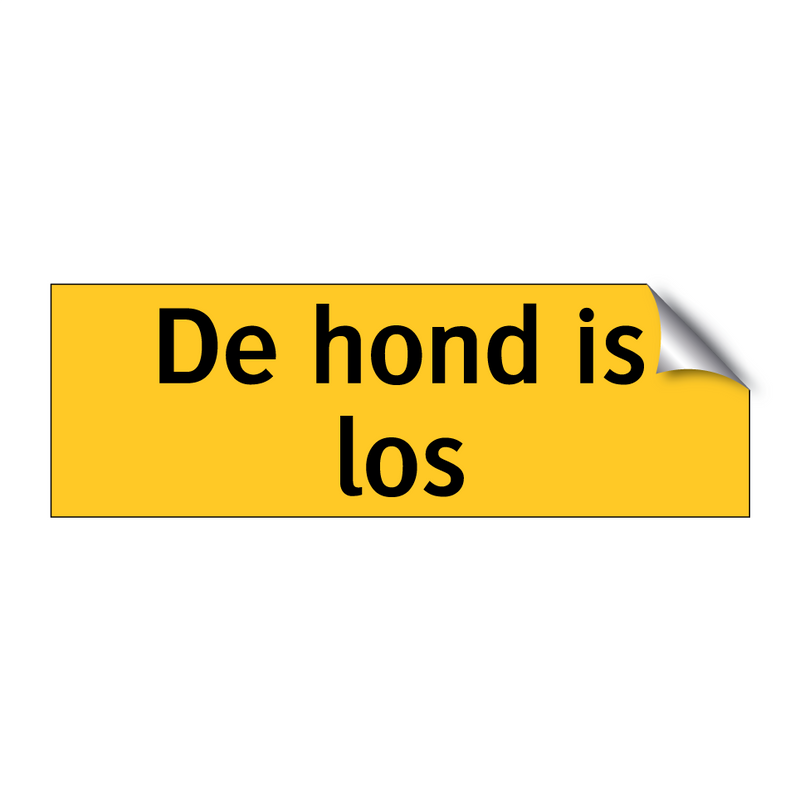 De hond is los & De hond is los & De hond is los & De hond is los