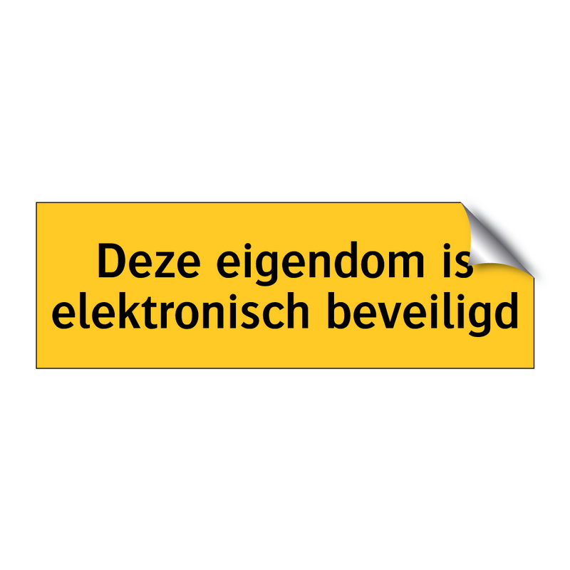 Deze eigendom is elektronisch beveiligd & Deze eigendom is elektronisch beveiligd