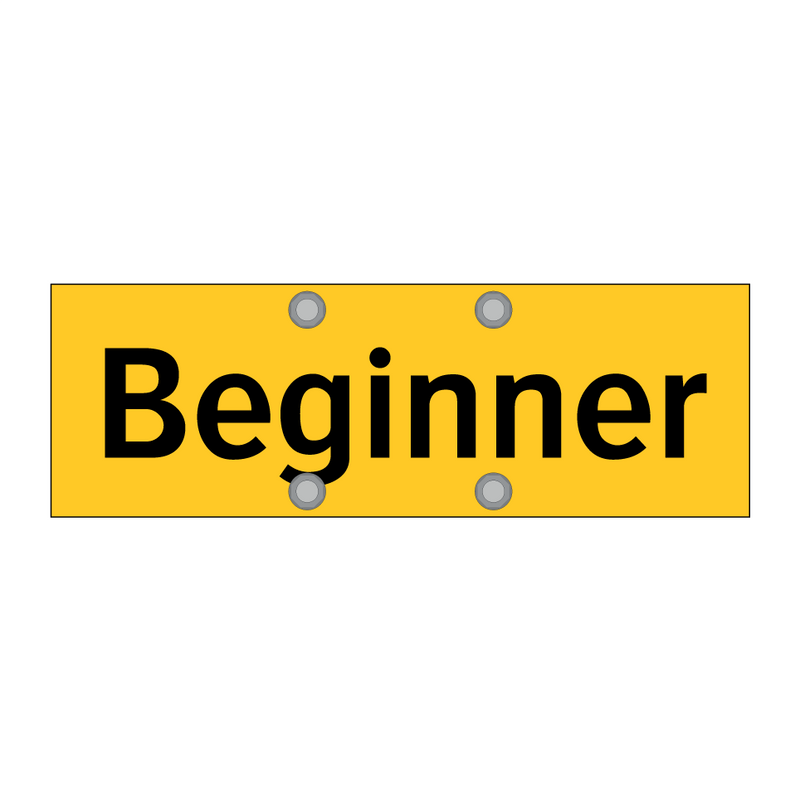 Beginner & Beginner & Beginner