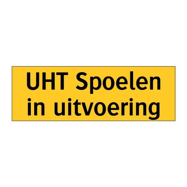 UHT Spoelen in uitvoering