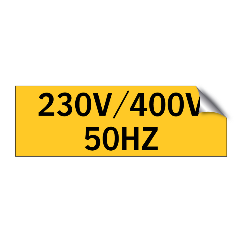 230V/400V 50HZ & 230V/400V 50HZ & 230V/400V 50HZ & 230V/400V 50HZ