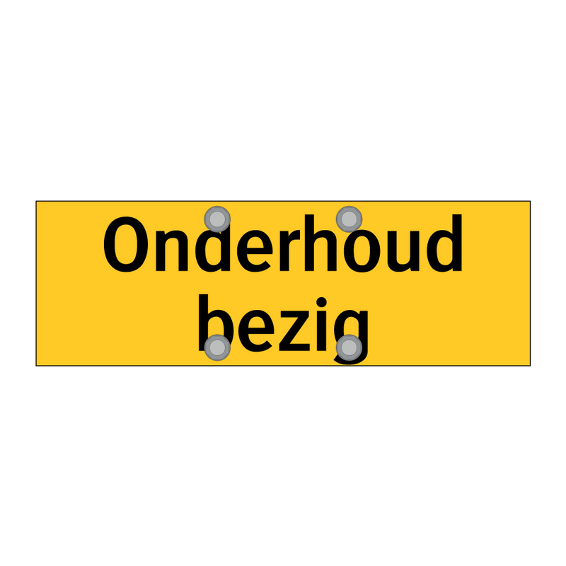 Onderhoud bezig & Onderhoud bezig & Onderhoud bezig