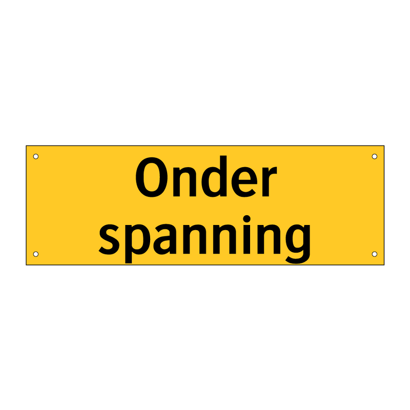 Onder spanning & Onder spanning & Onder spanning & Onder spanning & Onder spanning & Onder spanning