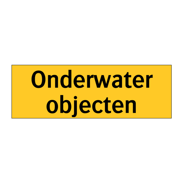 Onderwater objecten