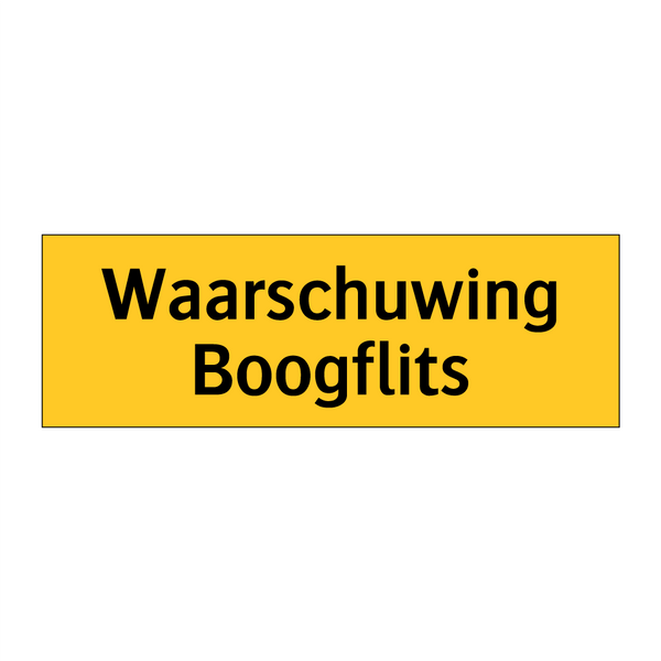 Waarschuwing Boogflits