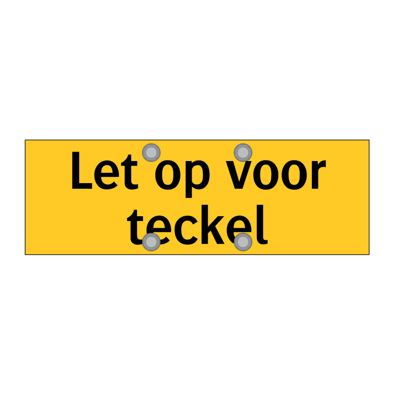 Let op voor teckel & Let op voor teckel & Let op voor teckel