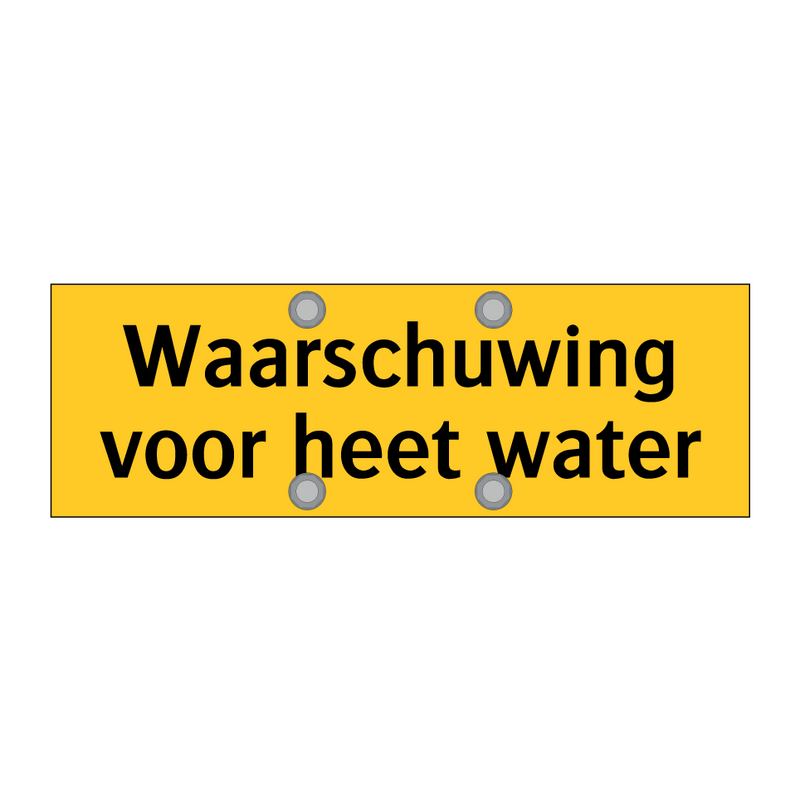 Waarschuwing voor heet water & Waarschuwing voor heet water & Waarschuwing voor heet water