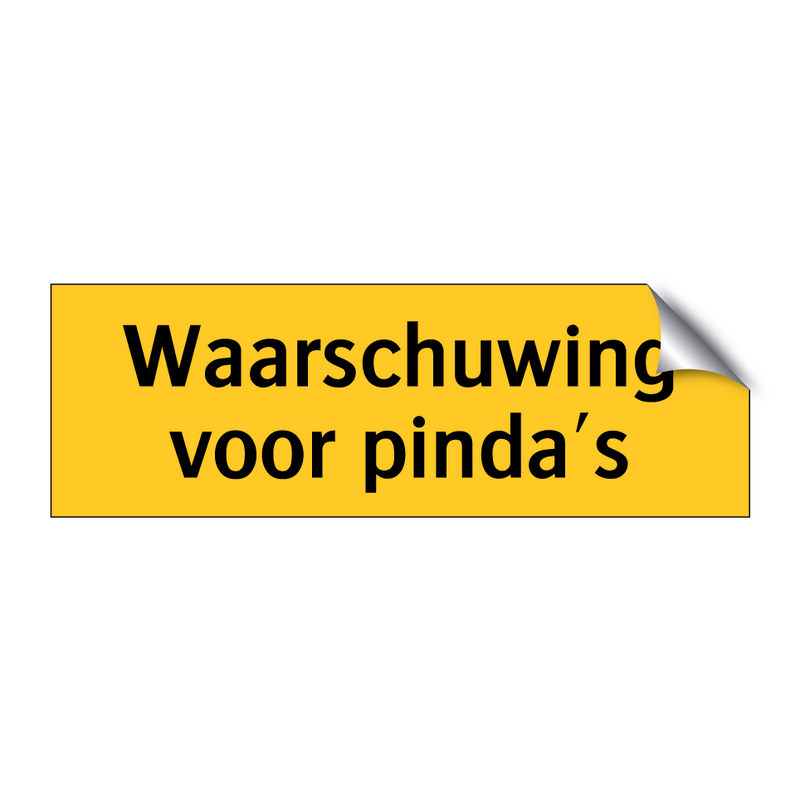 Waarschuwing voor pinda's & Waarschuwing voor pinda's & Waarschuwing voor pinda's