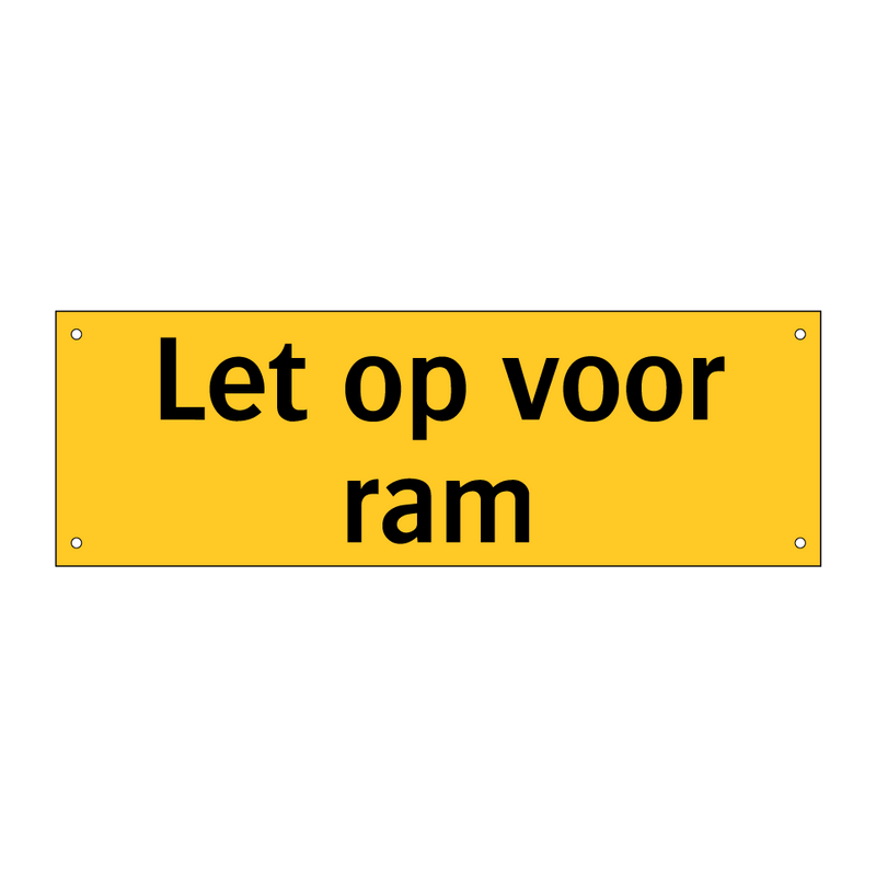 Let op voor ram & Let op voor ram & Let op voor ram & Let op voor ram & Let op voor ram