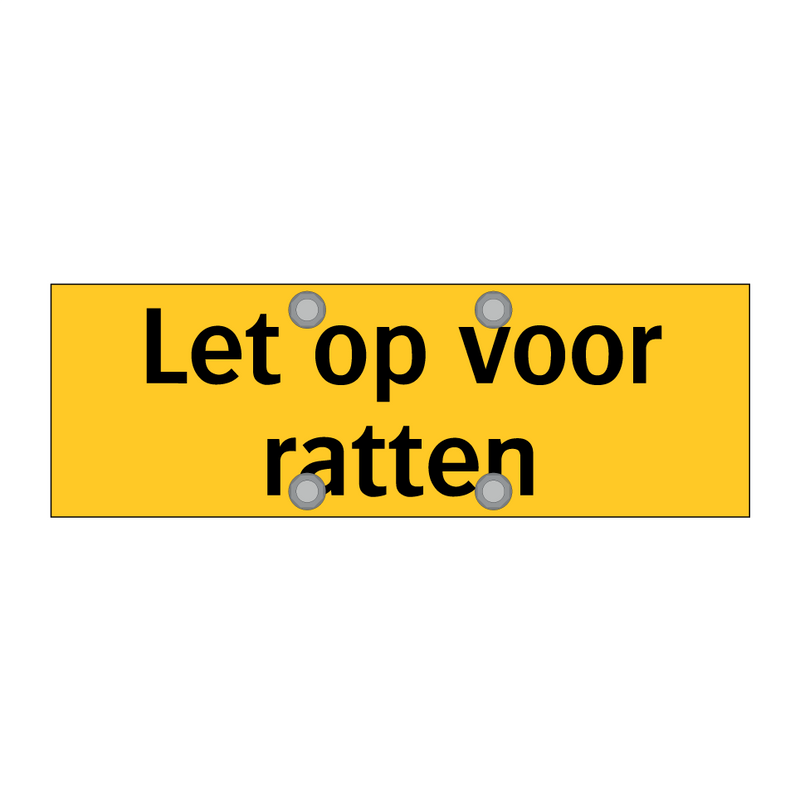 Let op voor ratten & Let op voor ratten & Let op voor ratten