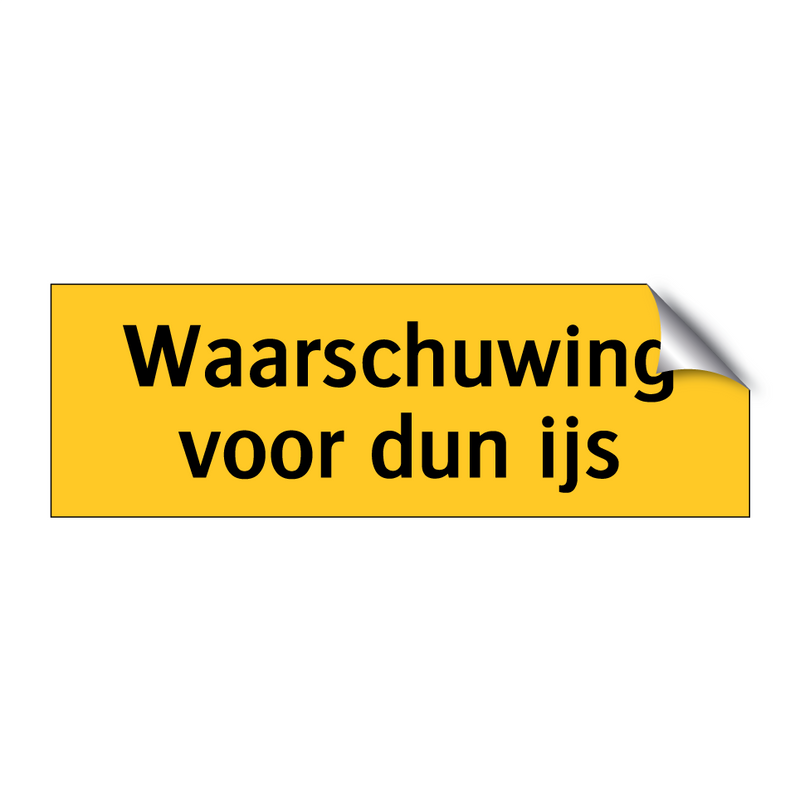 Waarschuwing voor dun ijs & Waarschuwing voor dun ijs & Waarschuwing voor dun ijs