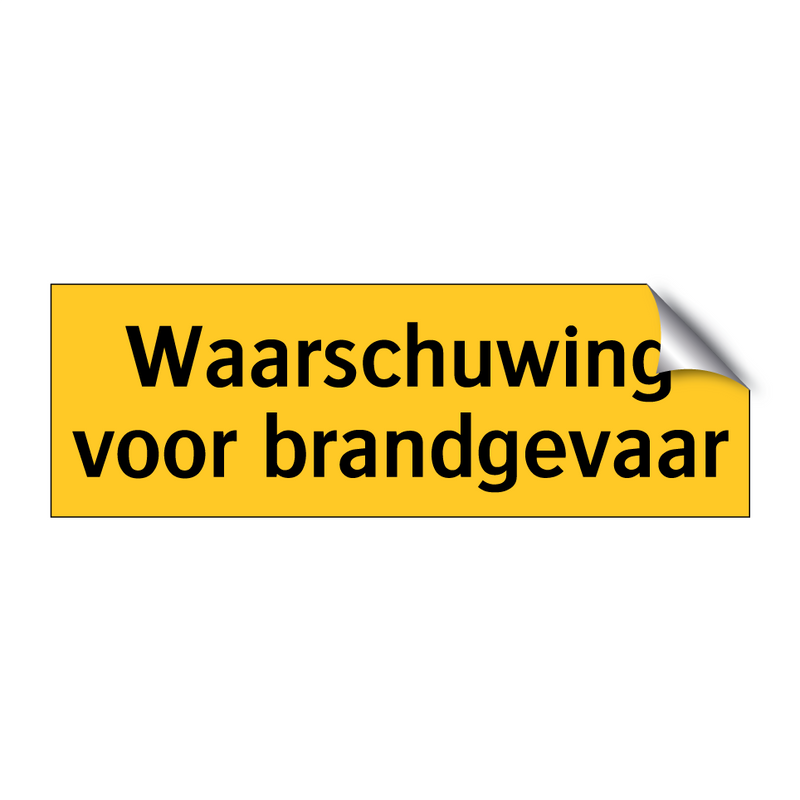 Waarschuwing voor brandgevaar & Waarschuwing voor brandgevaar & Waarschuwing voor brandgevaar