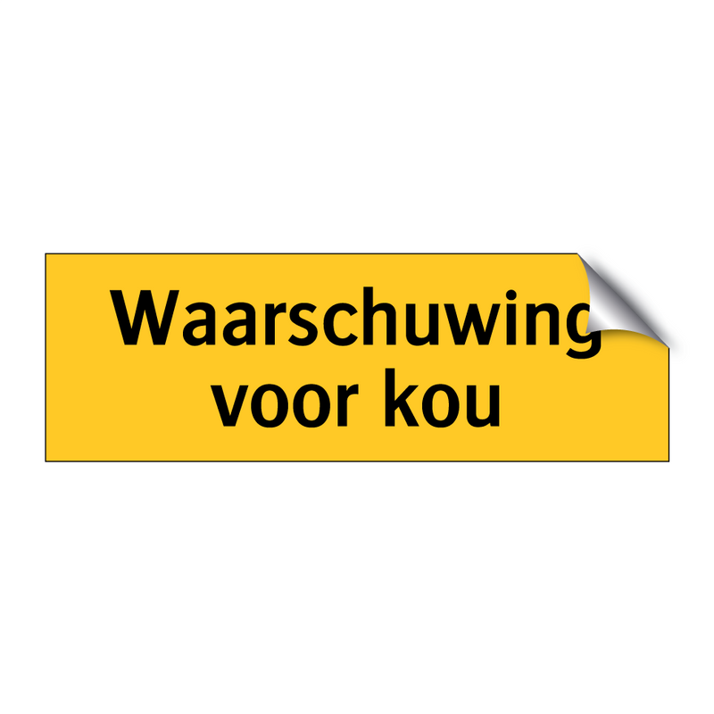 Waarschuwing voor kou & Waarschuwing voor kou & Waarschuwing voor kou & Waarschuwing voor kou