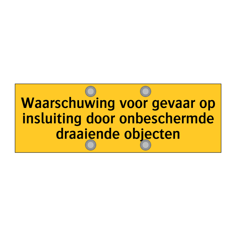 Waarschuwing voor gevaar op insluiting door /.../