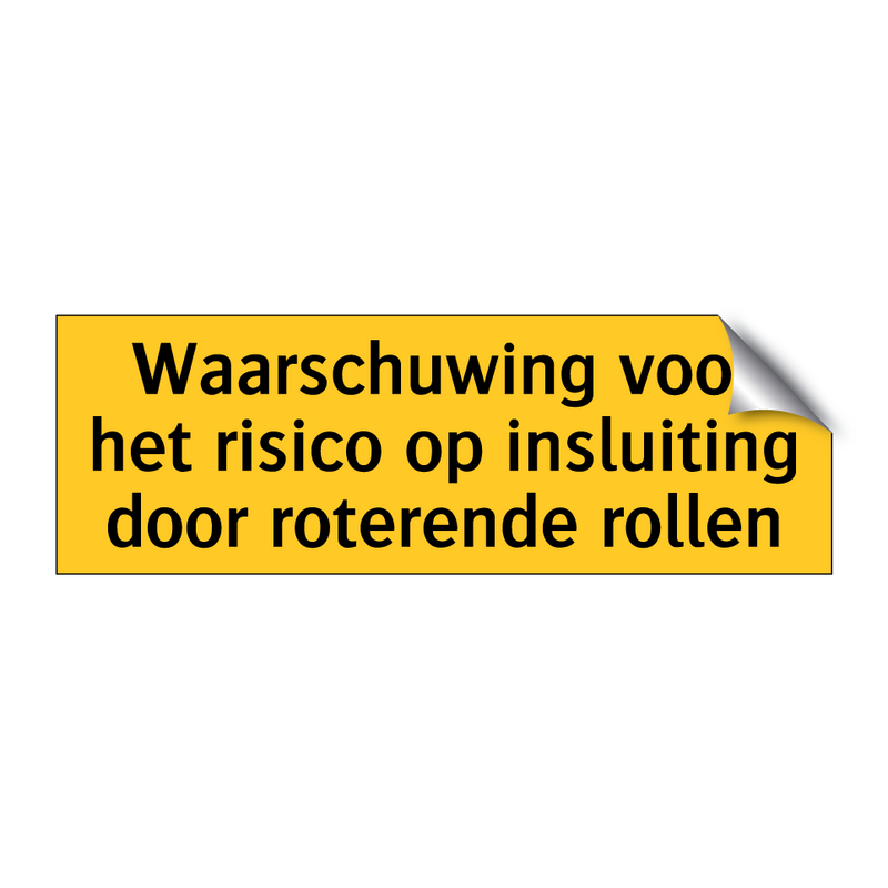 Waarschuwing voor het risico op insluiting door /.../