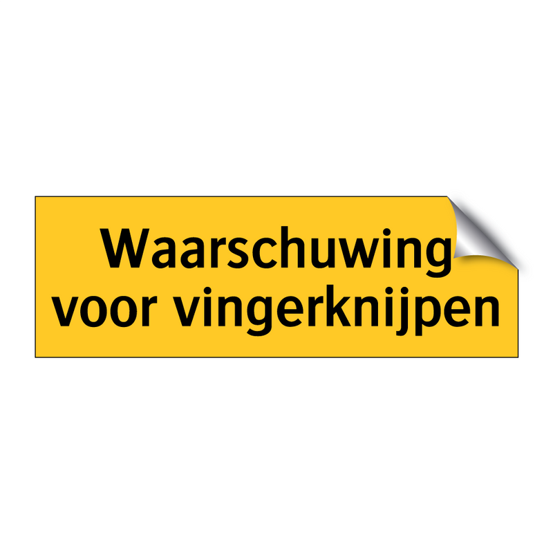 Waarschuwing voor vingerknijpen & Waarschuwing voor vingerknijpen & Waarschuwing voor vingerknijpen