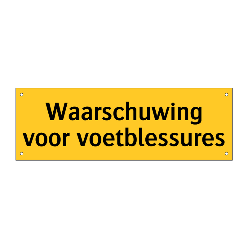 Waarschuwing voor voetblessures & Waarschuwing voor voetblessures & Waarschuwing voor voetblessures