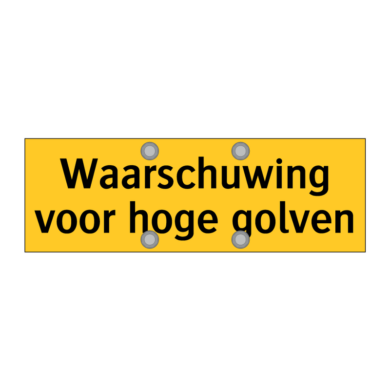 Waarschuwing voor hoge golven & Waarschuwing voor hoge golven & Waarschuwing voor hoge golven