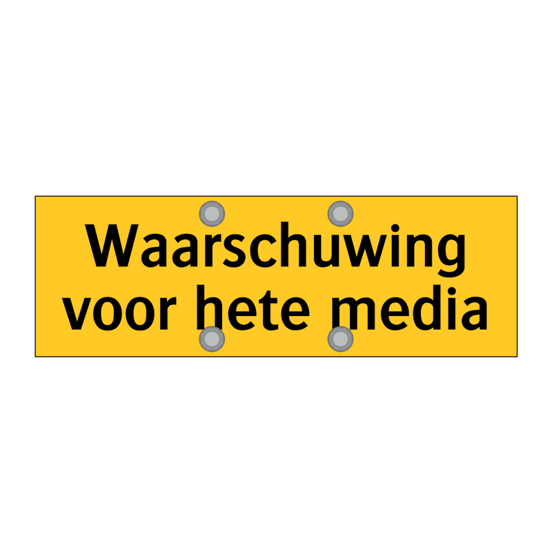 Waarschuwing voor hete media & Waarschuwing voor hete media & Waarschuwing voor hete media