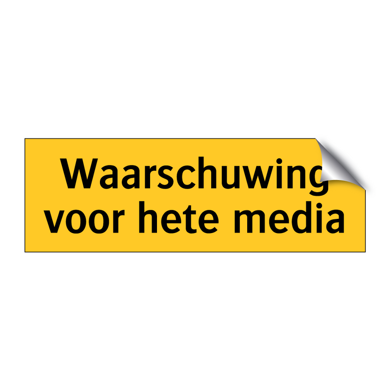 Waarschuwing voor hete media & Waarschuwing voor hete media & Waarschuwing voor hete media