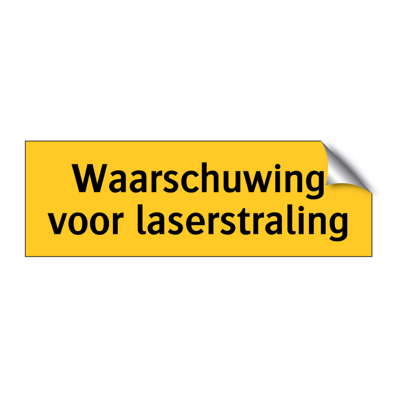 Waarschuwing voor laserstraling & Waarschuwing voor laserstraling & Waarschuwing voor laserstraling