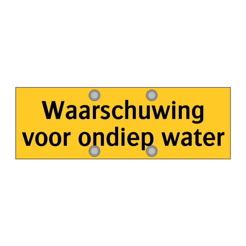 Waarschuwing voor ondiep water & Waarschuwing voor ondiep water & Waarschuwing voor ondiep water