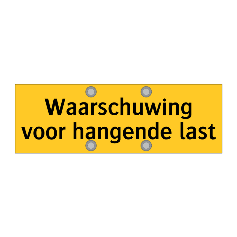 Waarschuwing voor hangende last & Waarschuwing voor hangende last & Waarschuwing voor hangende last