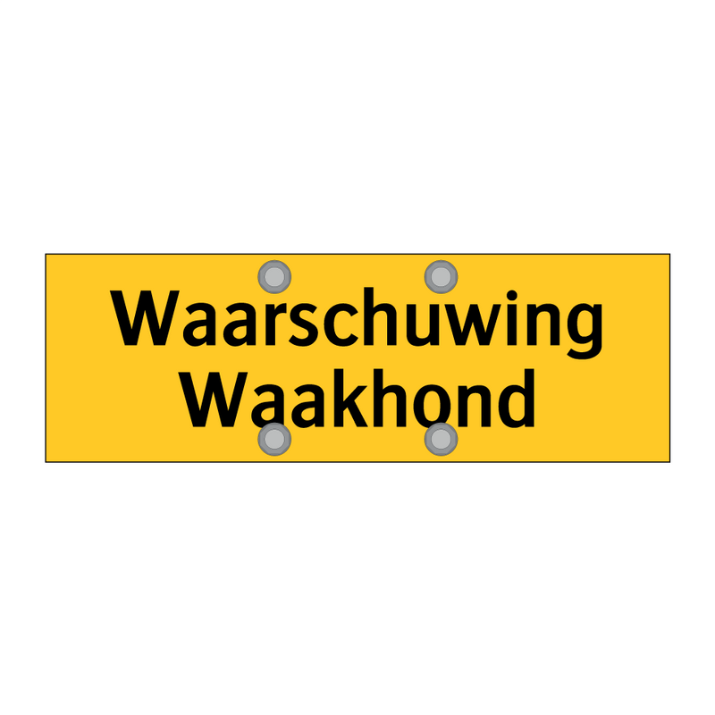 Waarschuwing Waakhond & Waarschuwing Waakhond & Waarschuwing Waakhond