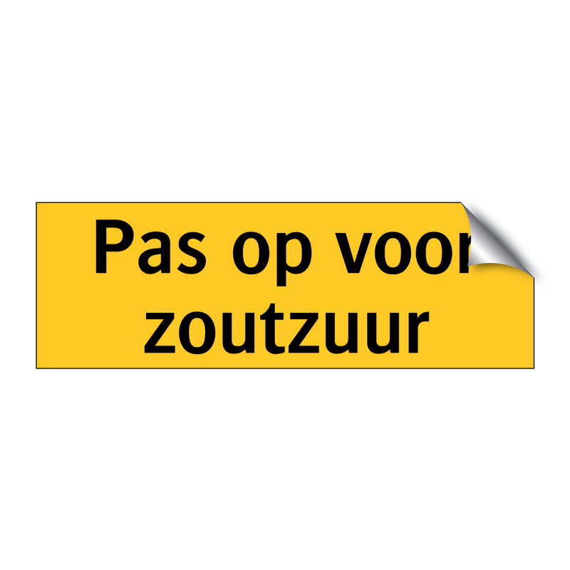 Pas op voor zoutzuur & Pas op voor zoutzuur & Pas op voor zoutzuur & Pas op voor zoutzuur