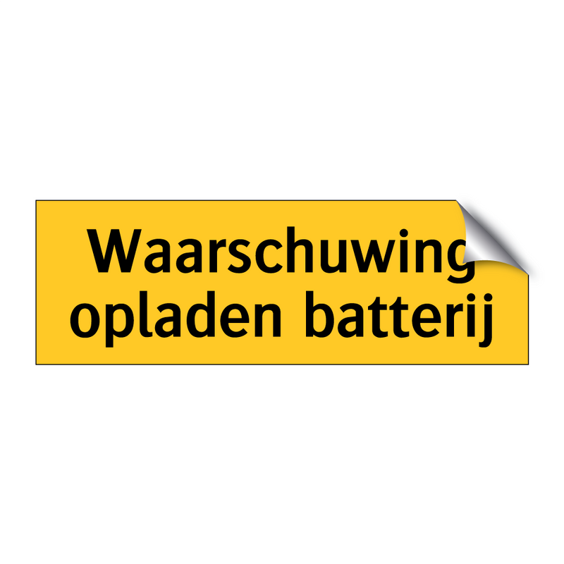 Waarschuwing opladen batterij & Waarschuwing opladen batterij & Waarschuwing opladen batterij