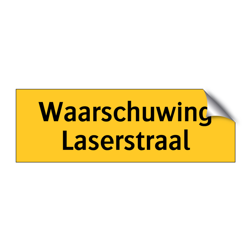 Waarschuwing Laserstraal & Waarschuwing Laserstraal & Waarschuwing Laserstraal